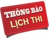 THÔNG BÁO LỊCH THI CUỐI KÌ II
