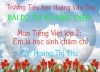 TIẾT DẠY TUẦN O - 2 VNEN MÔN TIẾNG VIỆT LỚP 2